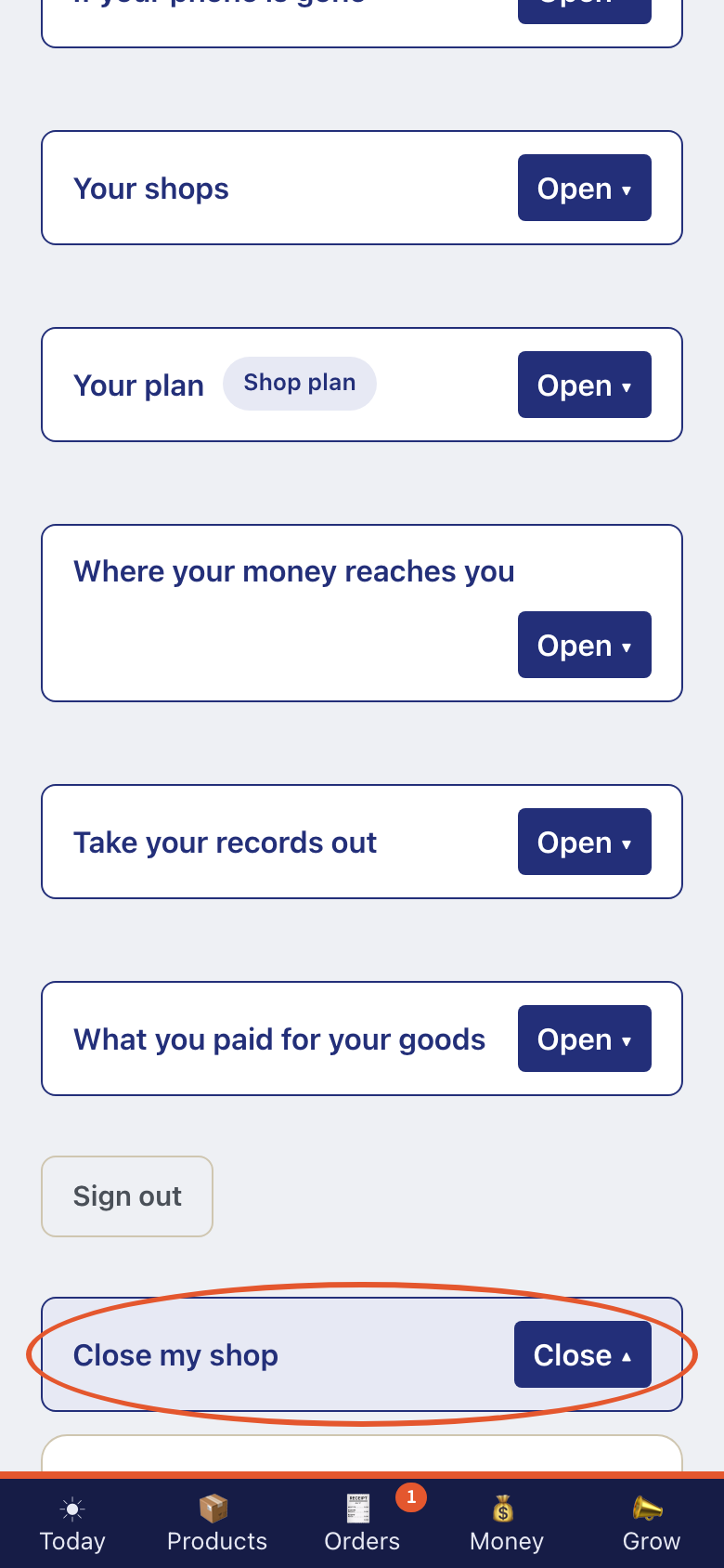 Step 13 of Your shop's settings