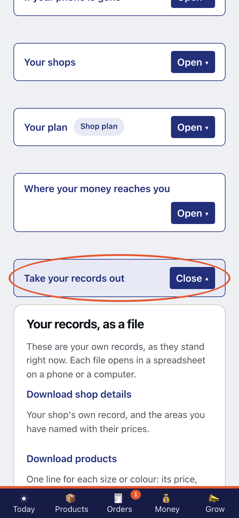 Step 12 of Your shop's settings