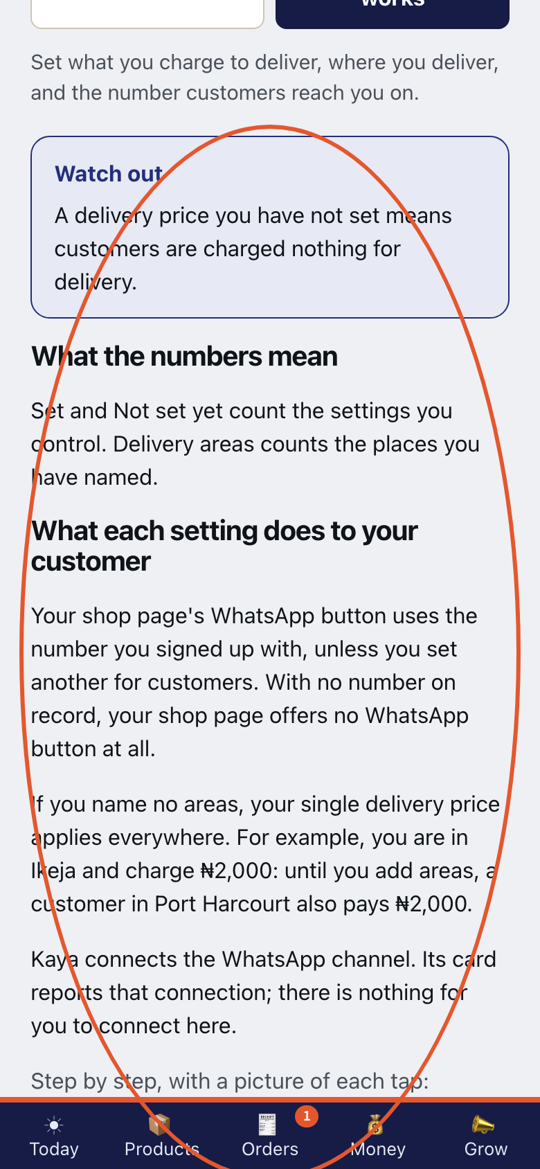Step 10 of Your shop's settings