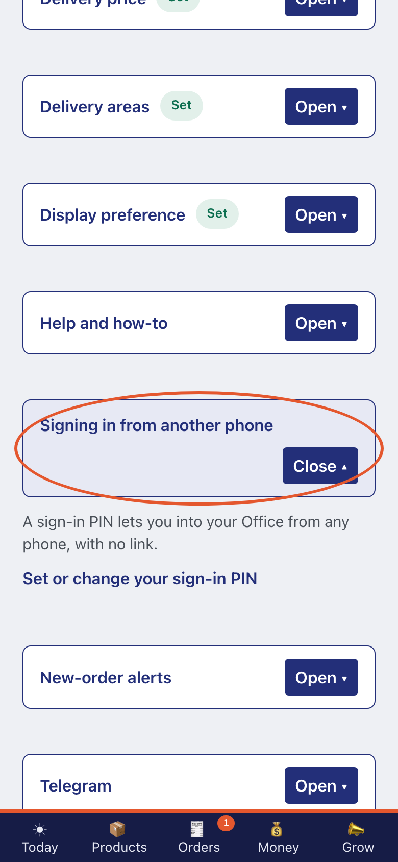 Step 9 of Your shop's settings