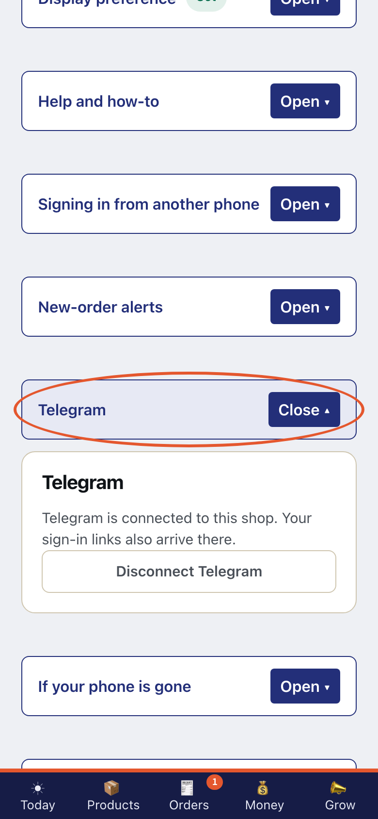 Step 4 of Your shop's settings